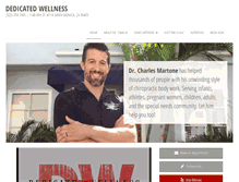 Tablet Screenshot of dedicatedwellness.com